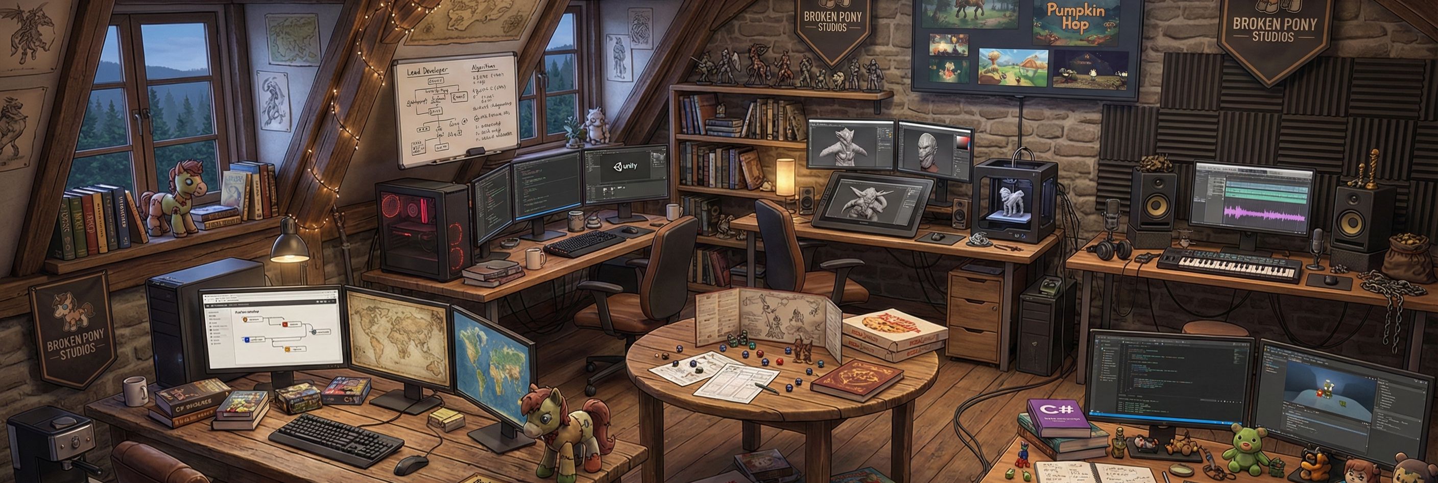 Broken Pony Studios Virtual Office